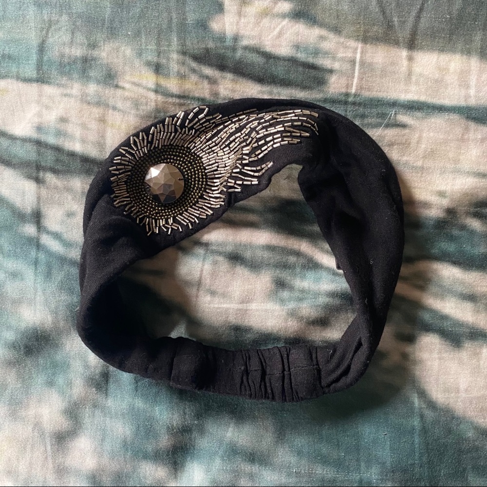 Anthropologie NamJosh jersey beaded headband